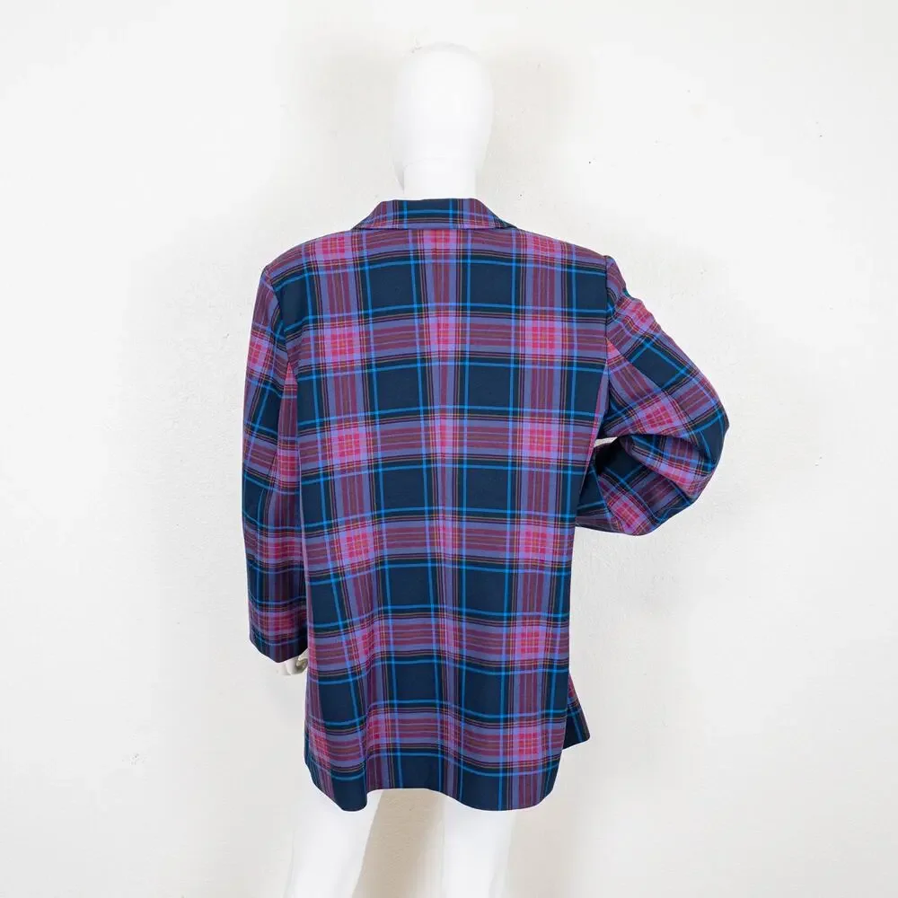 Antropologie X Exquise Plaid Blazer Jacket size XL NEW